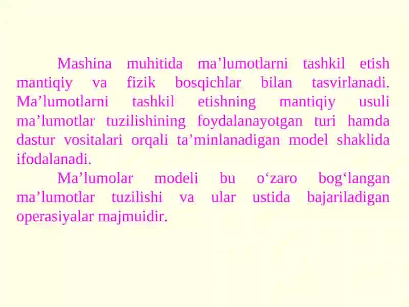 Mа’lumоtlаr bаzаsi 3