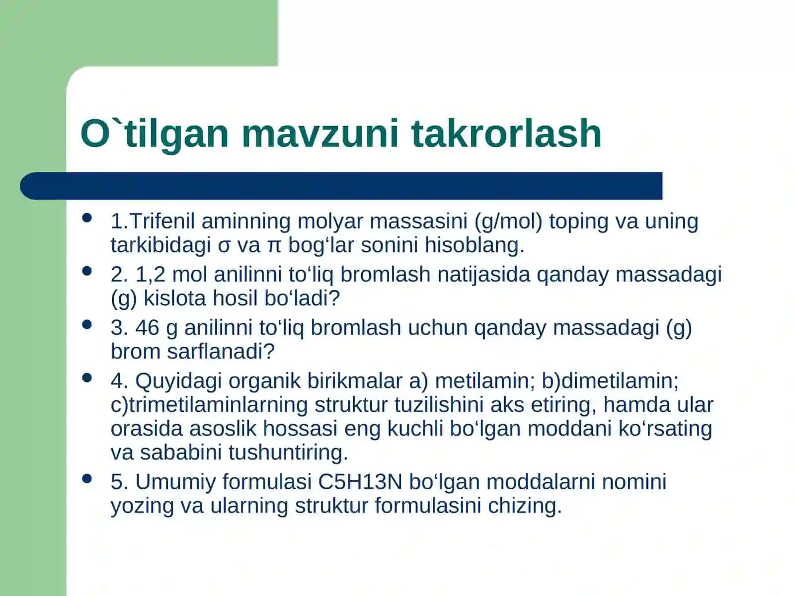 Aminokislotalar va oqsillar 3