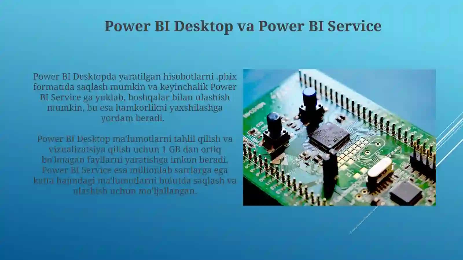 Microsoft Power BI platformasi va uning imkonyatlari 3