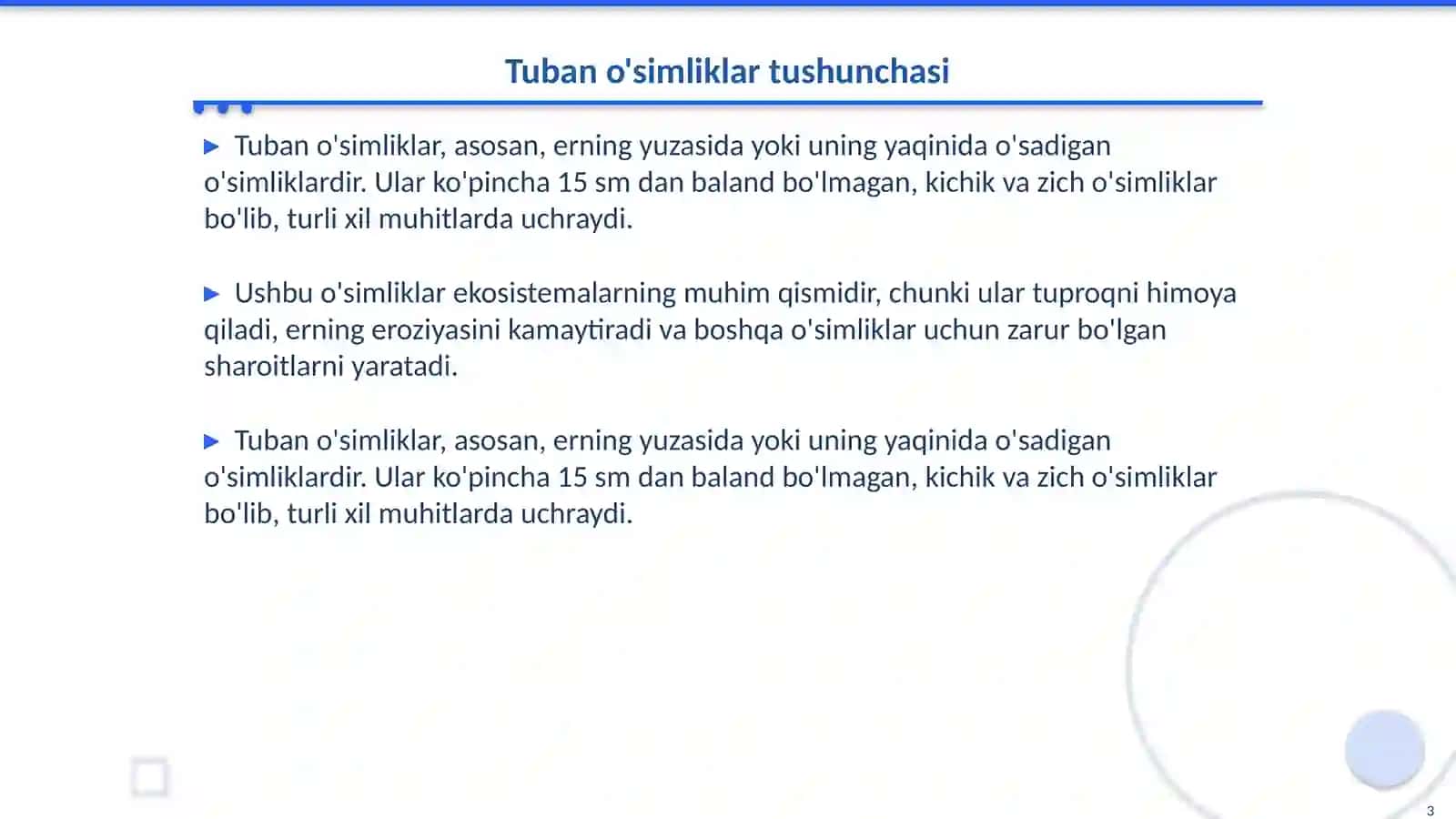 Tuban o'simliklar 3