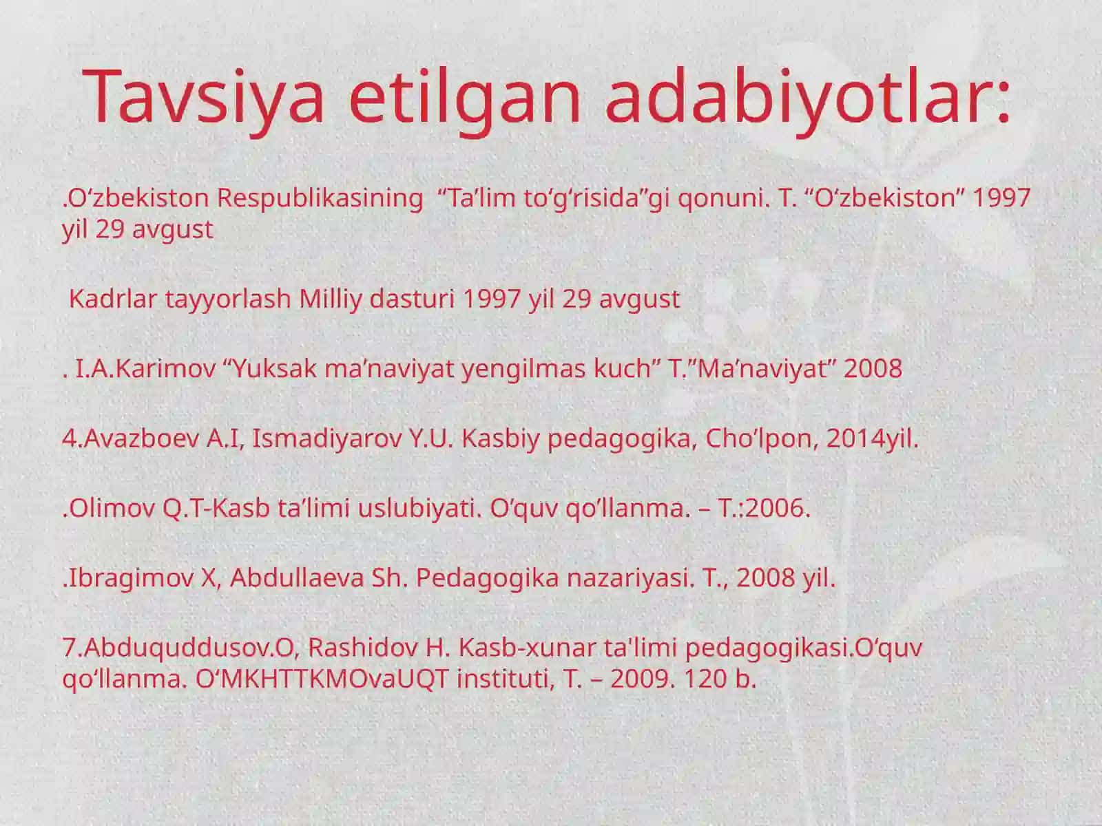 Pedagogik mahorat asoslari 3