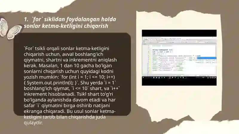 Python dasturlash tilida for funksiyasi qatnashgan dasturlar tuzing 3