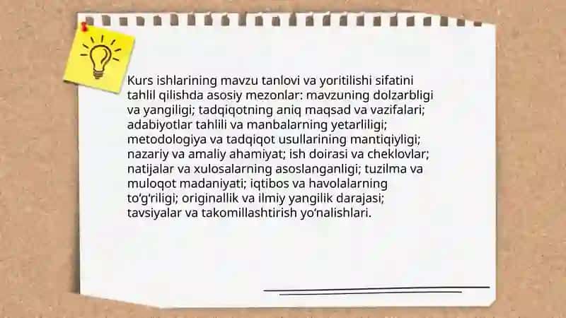 Kurs ishi bitiruv malakaviy ishlar 3