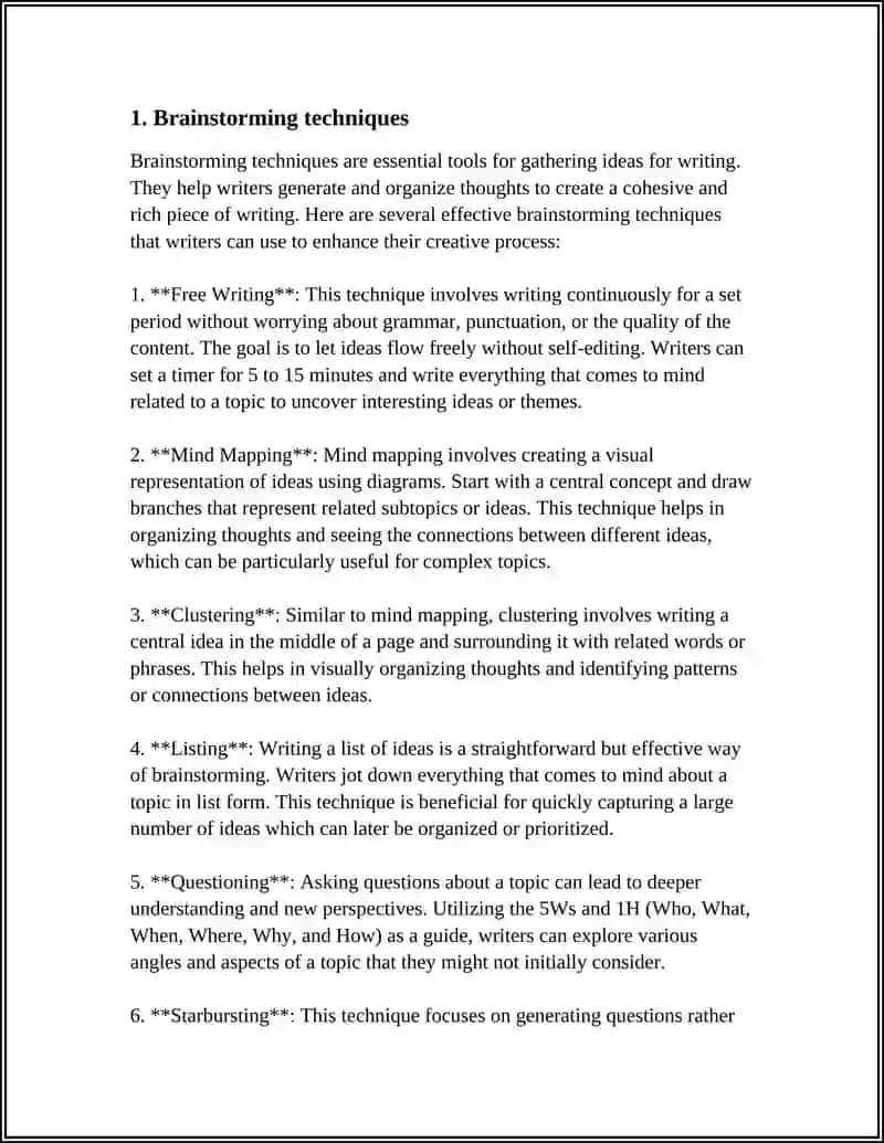Gathering Ideas for Writing 3
