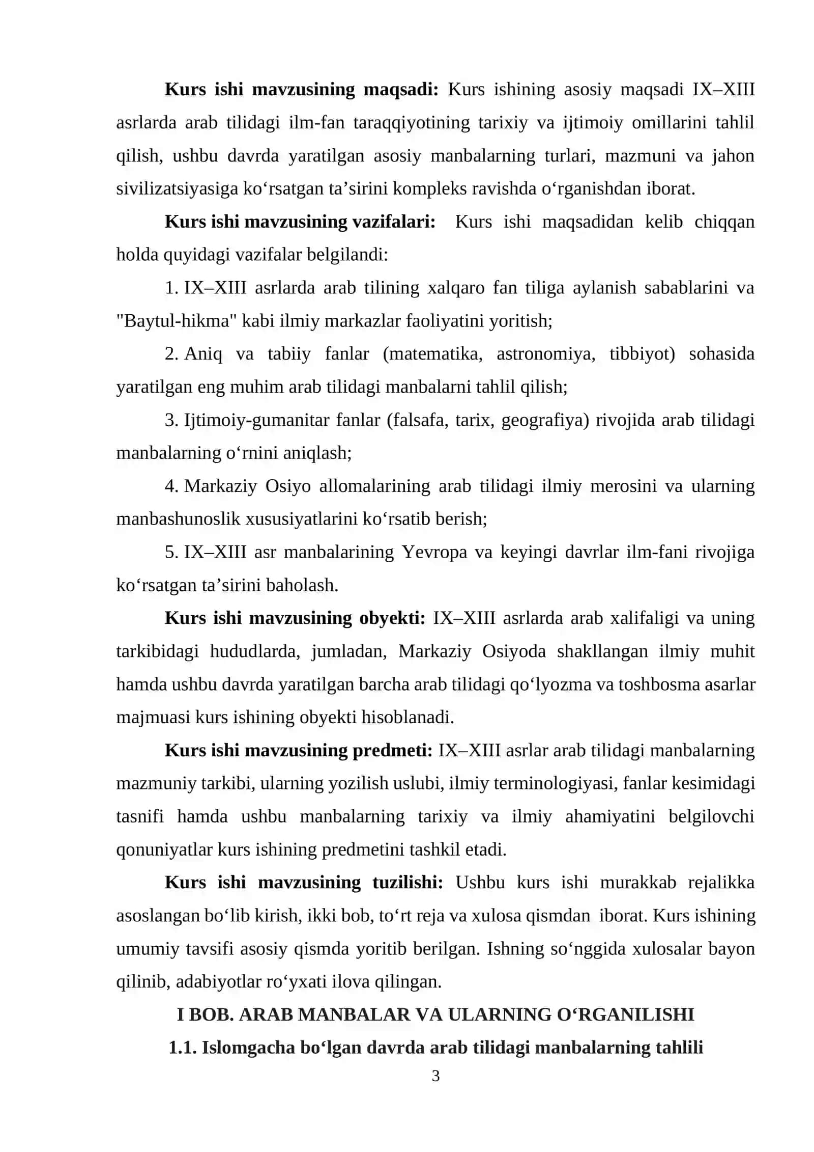 VI-XI ASRLARDAGI ARAB MANBALAR VA ULARNING O‘RGANILISHI 3