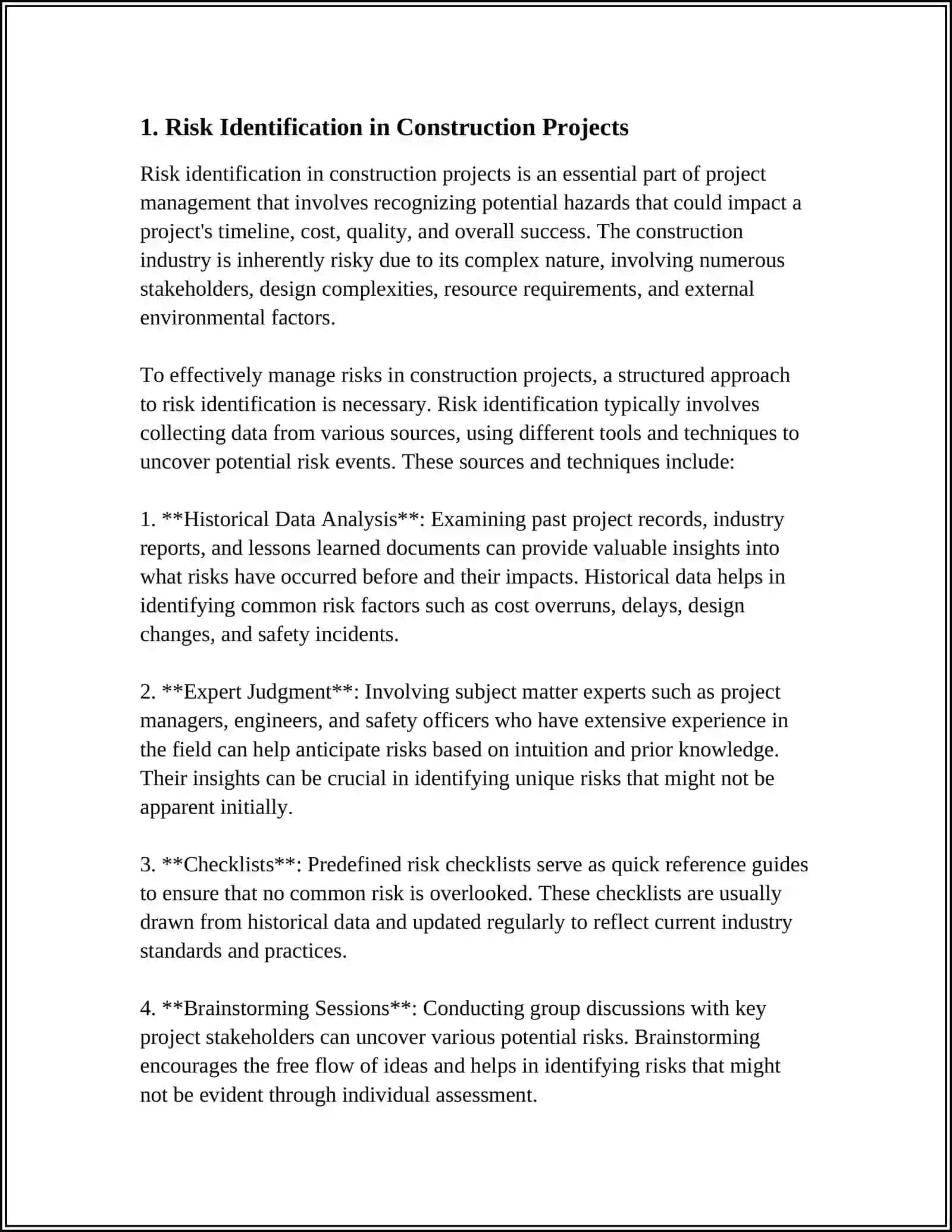 RISK MANAGEMENT IN BUILDING CONSTRUCTION PROJECTS 3