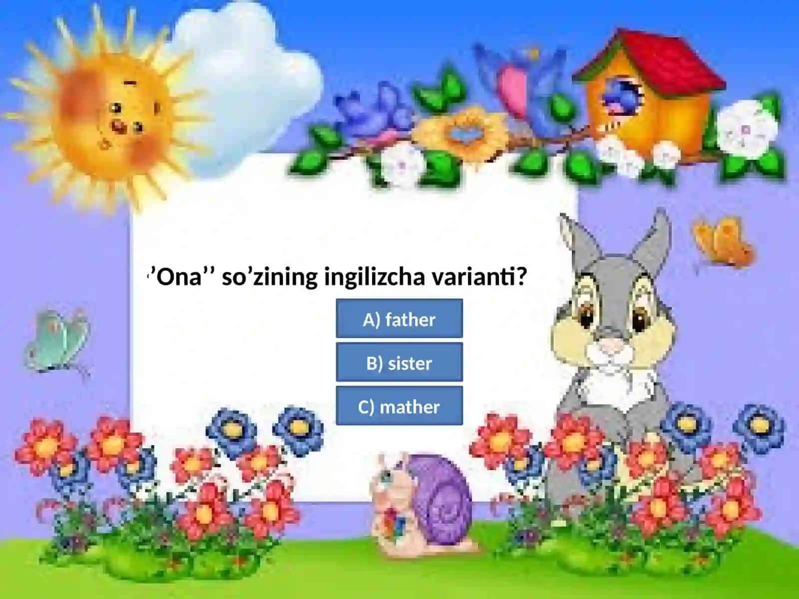 Ingliz tilidan savol va javoblar 3