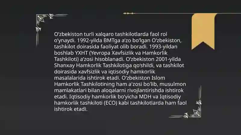O'zbekiston va jahon hamjamiyati 3