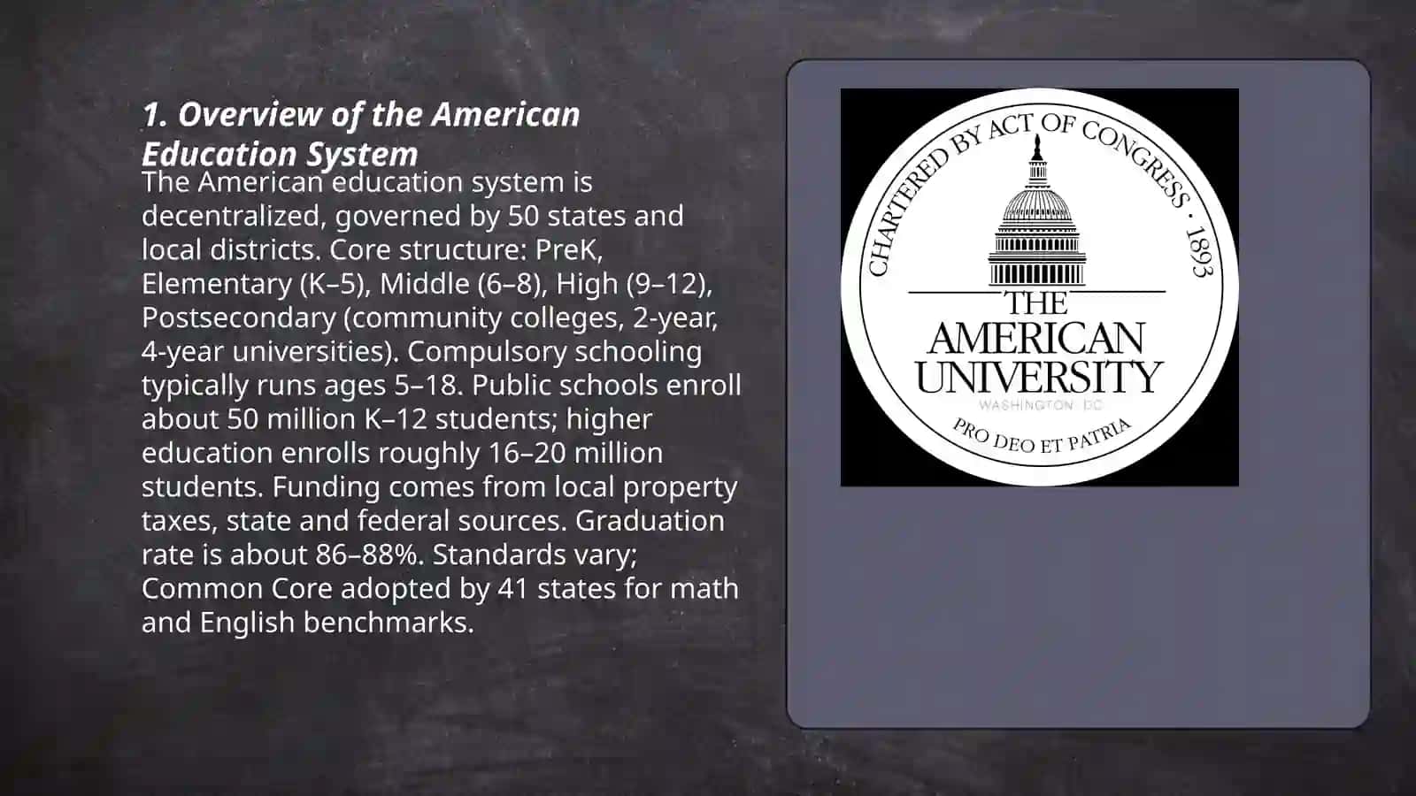 Overview of the American Education System 3
