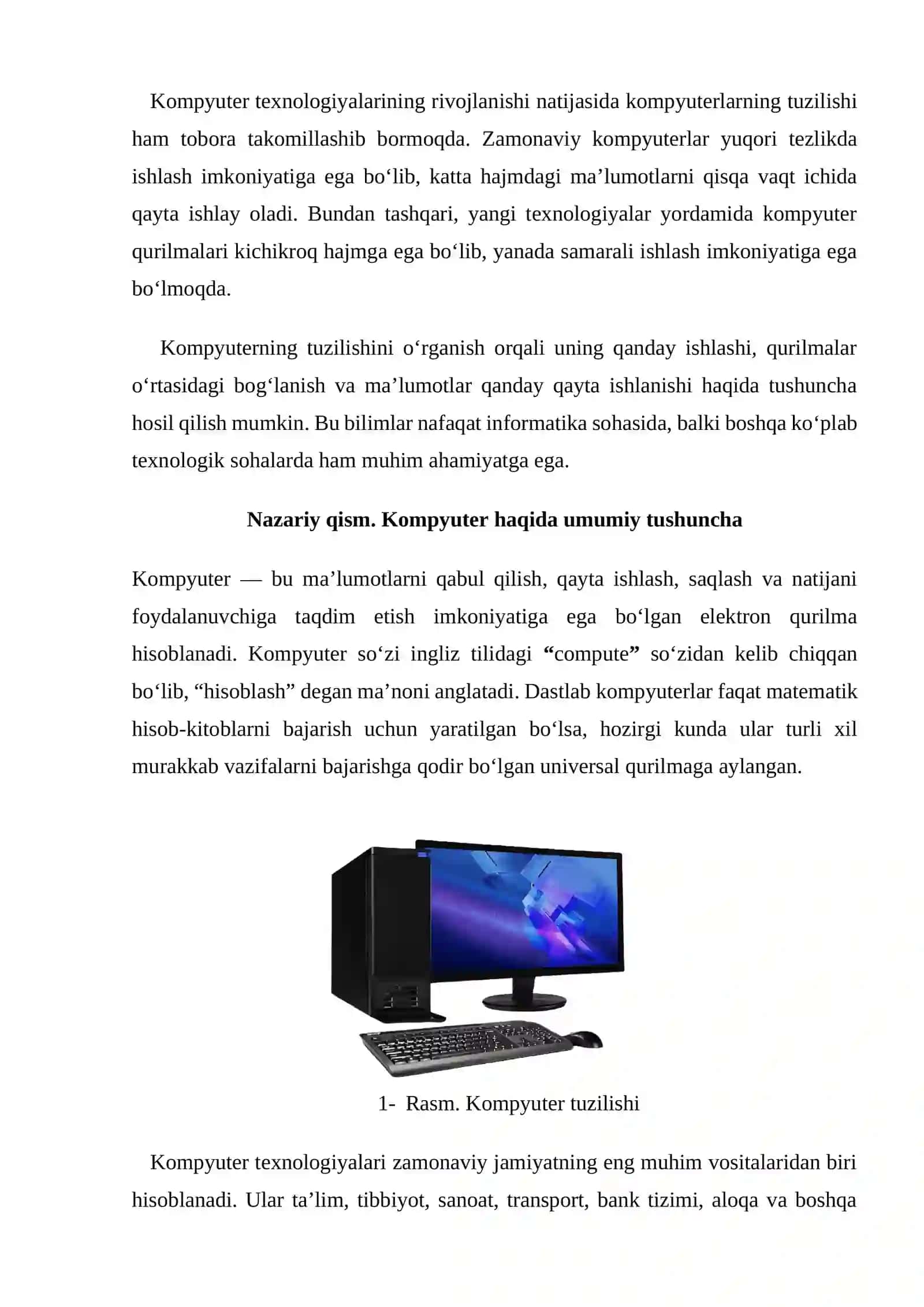 Kompyuterning tuzilishi 3