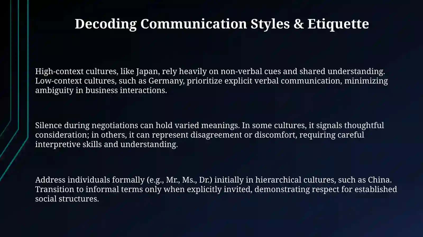 Cultural differences in business 3