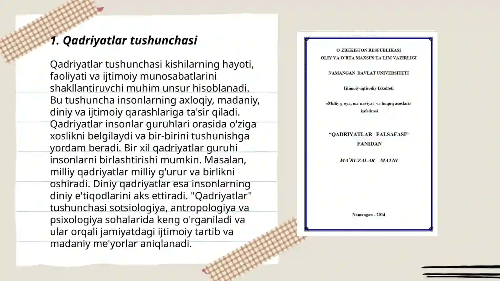 Qadriyatlar falsafasi. Aksiologiya 3