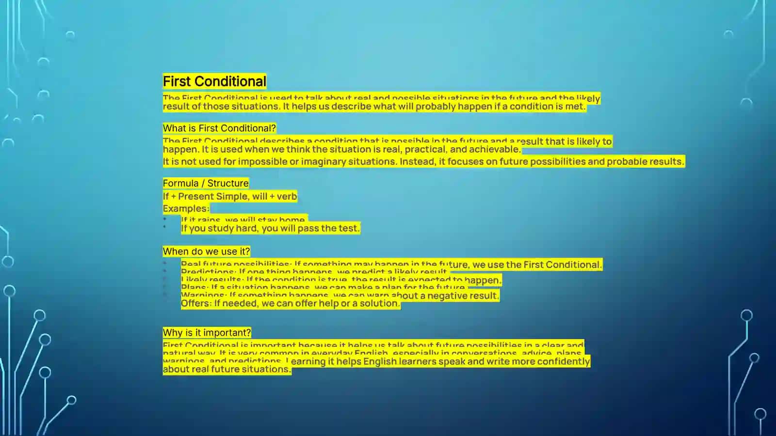 if sentence 3