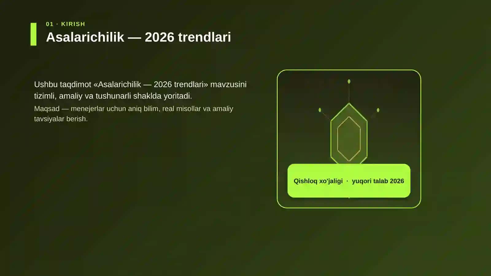 Asalarichilik — 2026 trendlari 3