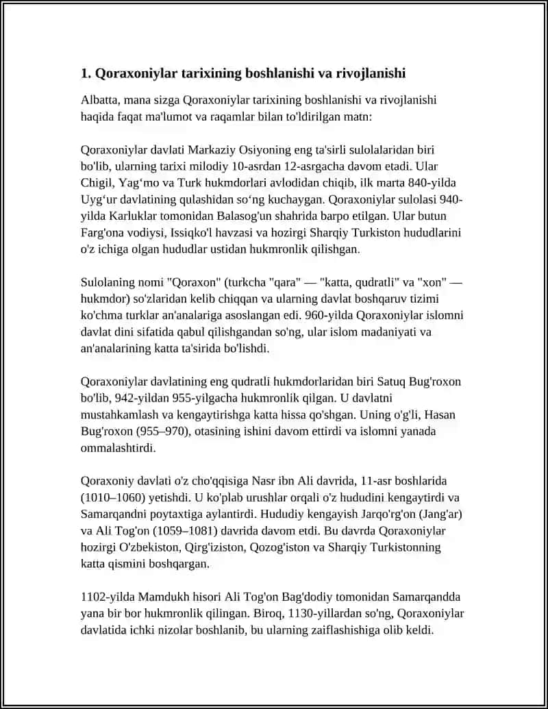 Qoraxoniylar tarixi 3