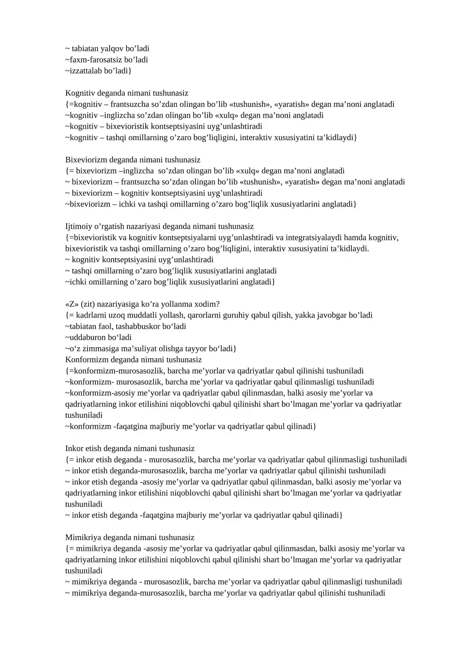 «Tashkiliy хulq» 3
