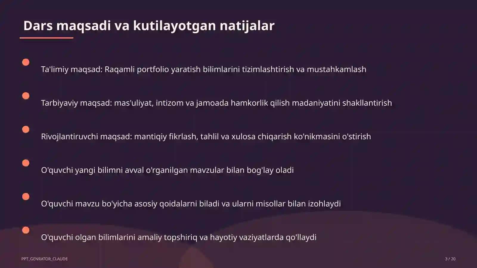 Raqamli portfolio yaratish 3