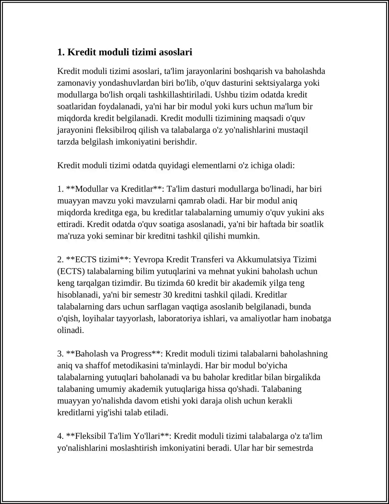 Kredit Modul Tizimi 3