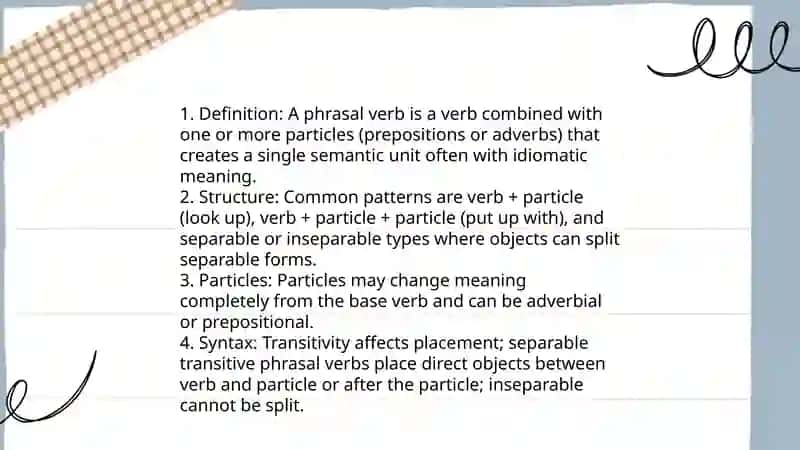 Phrasal verbs 3