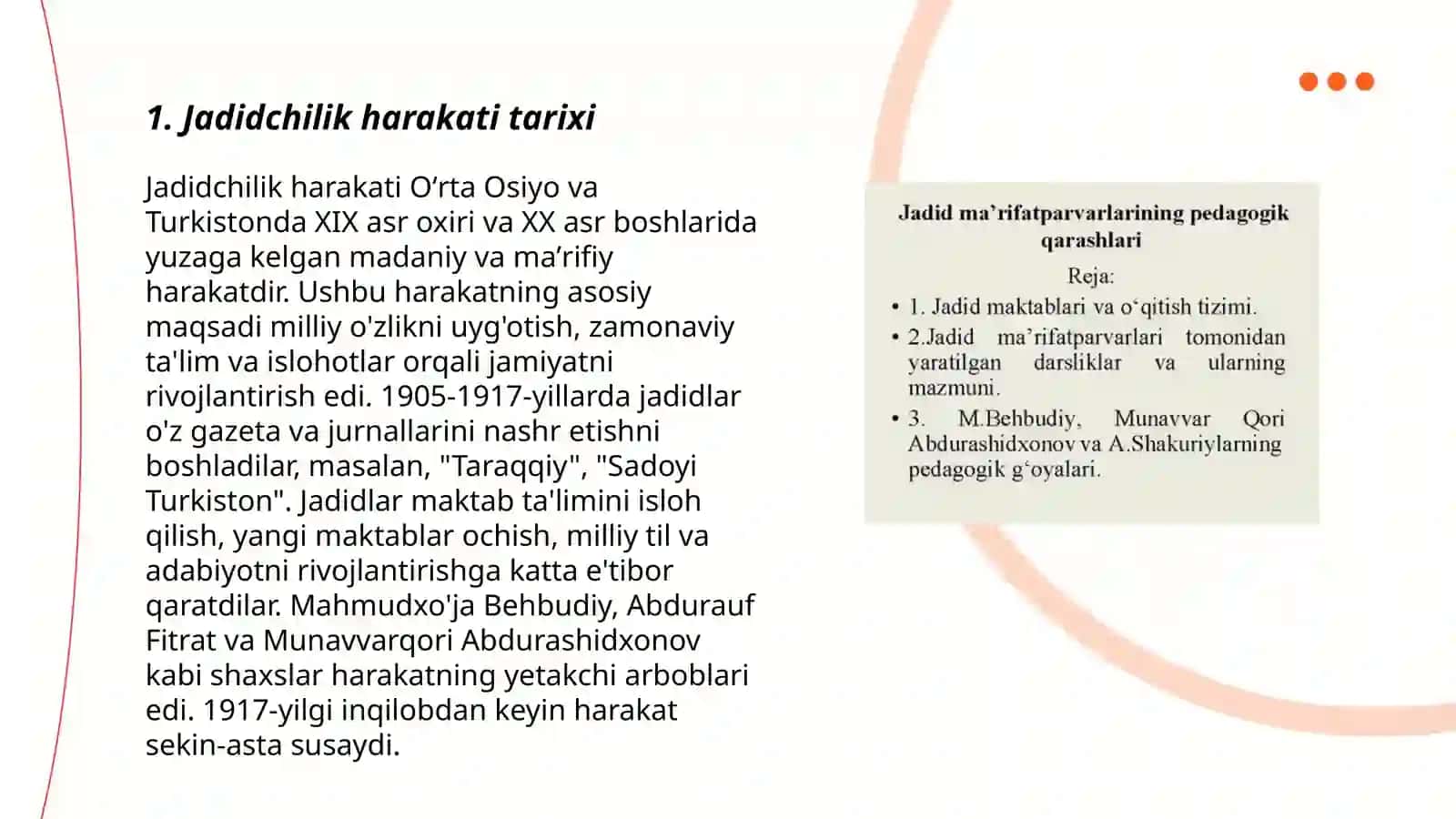 Jadidchilik harakati tarixi 3