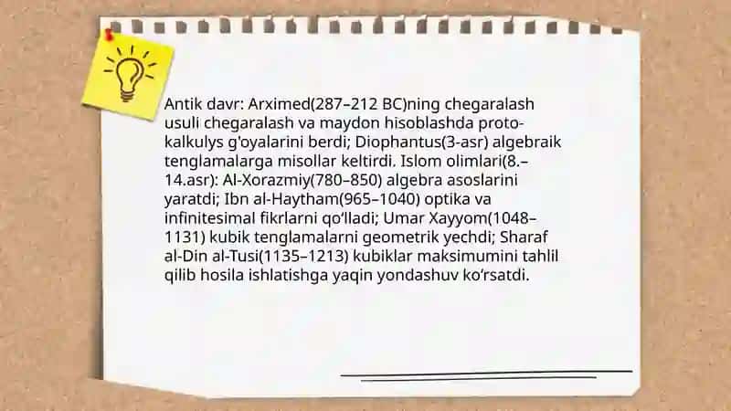 Differensial tenglamalar tarixi 3