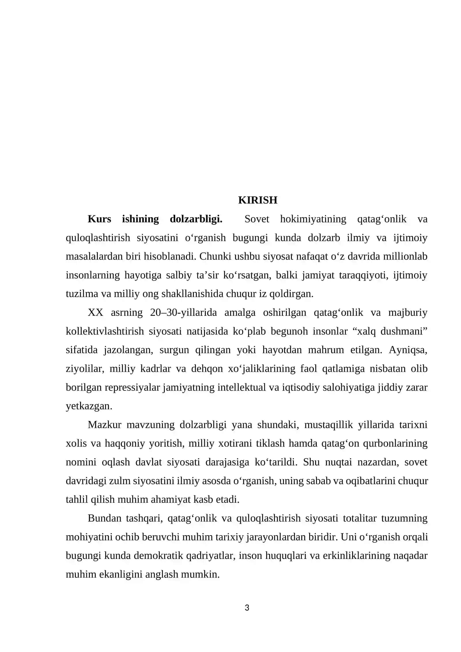 Sovet hokimiyatining qatagonlik va quloqlashtrish siyosati 3