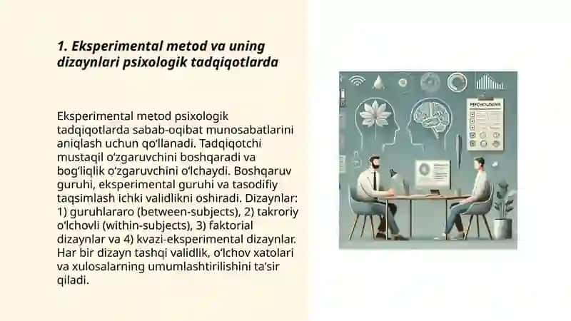 Psixologiya fanining ilmiy tadqiqot metodlari 3