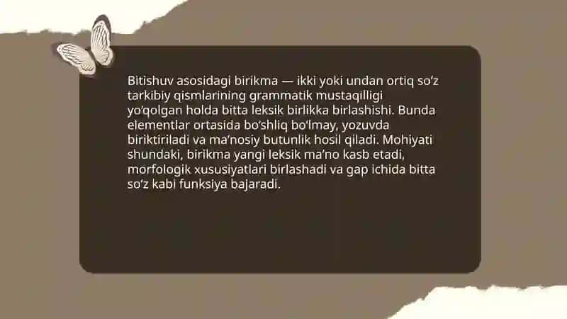 Bitishuv asosidagi birikma 3