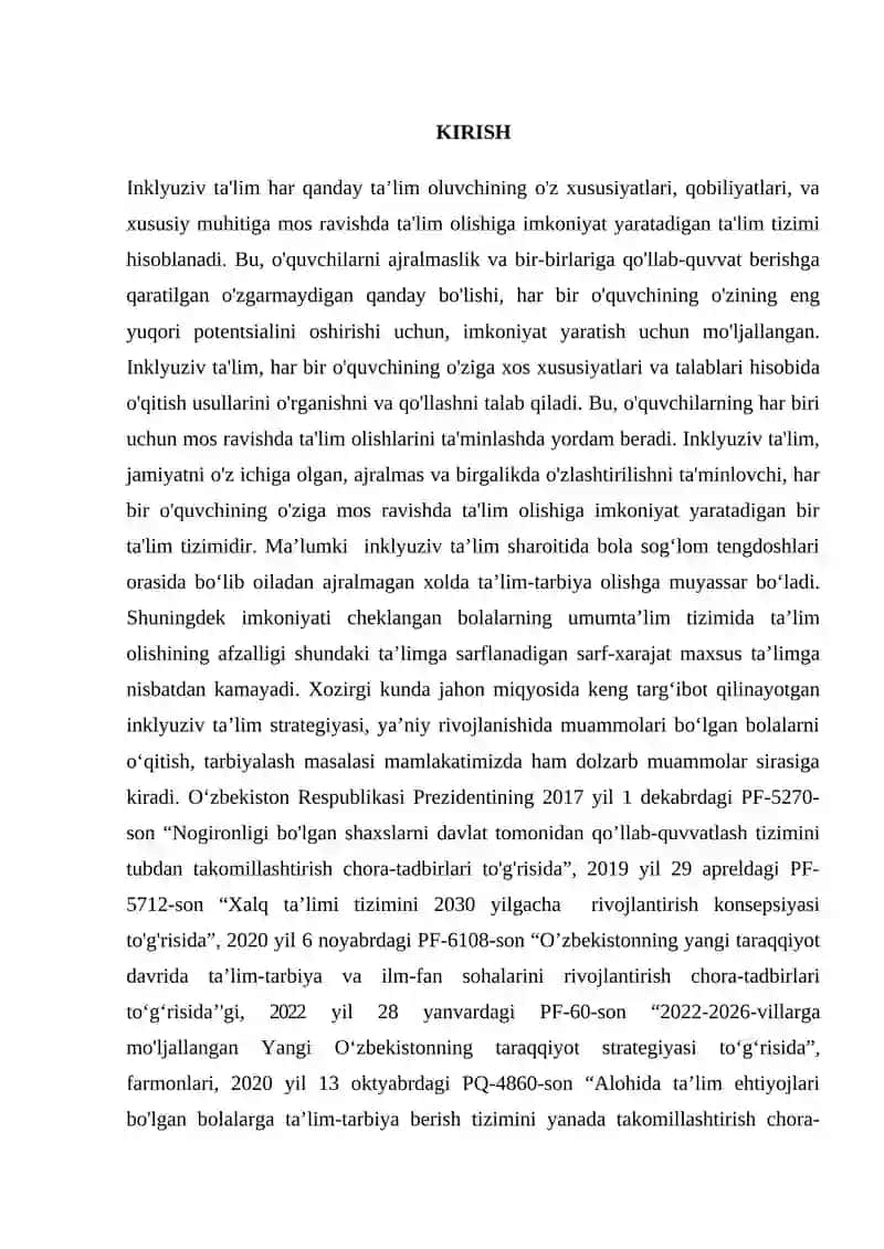 Inklyuziv ta’lim. Gospital pedagogika 3