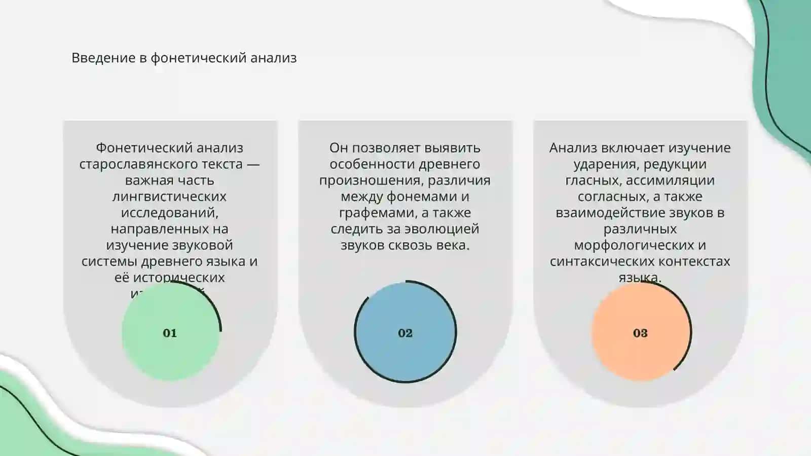 Фонетический анализ старославянского текста 3