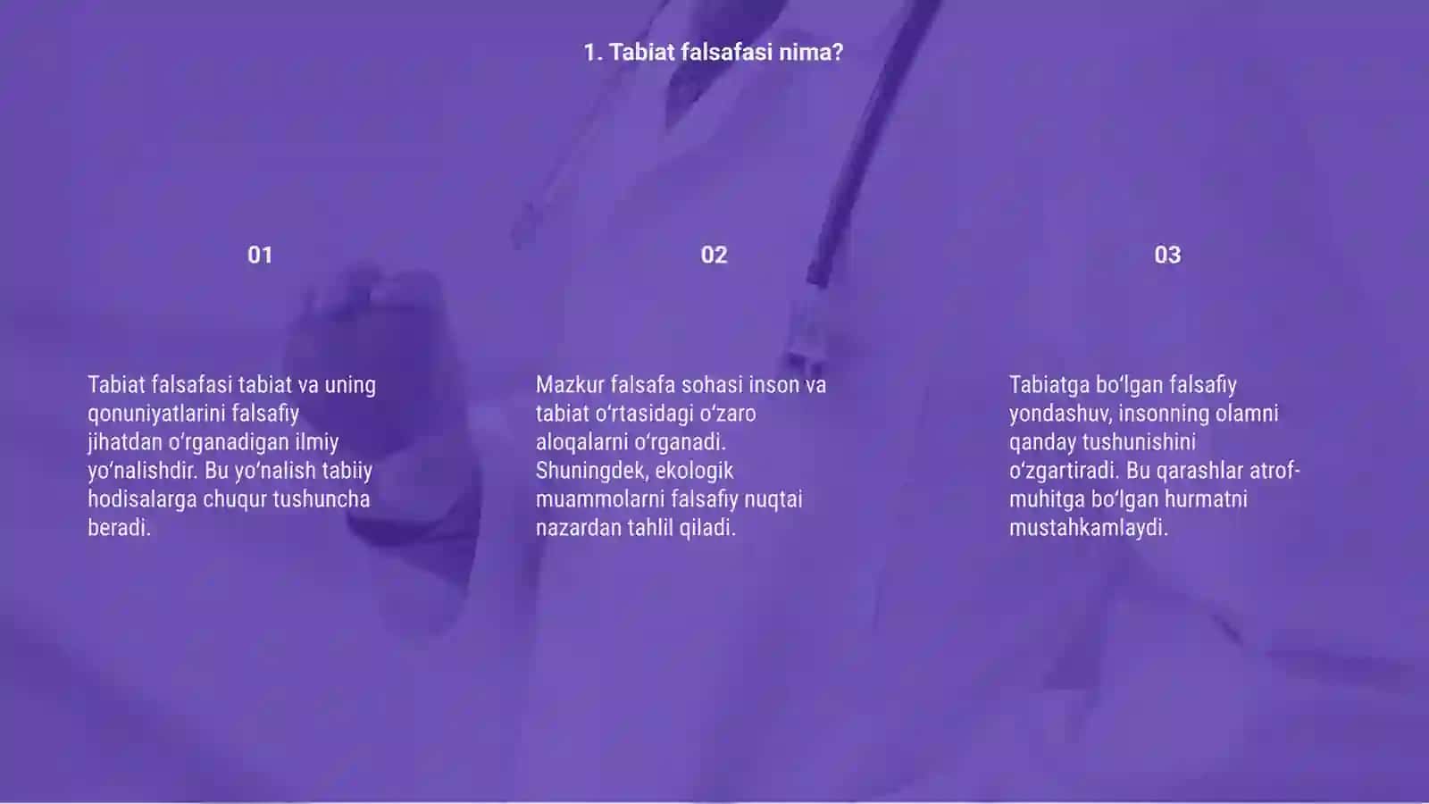 Tabiat falsafasi 3