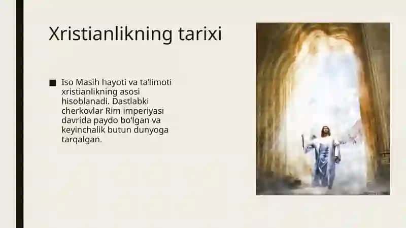 Xristianlikning asosiy analishlari 3