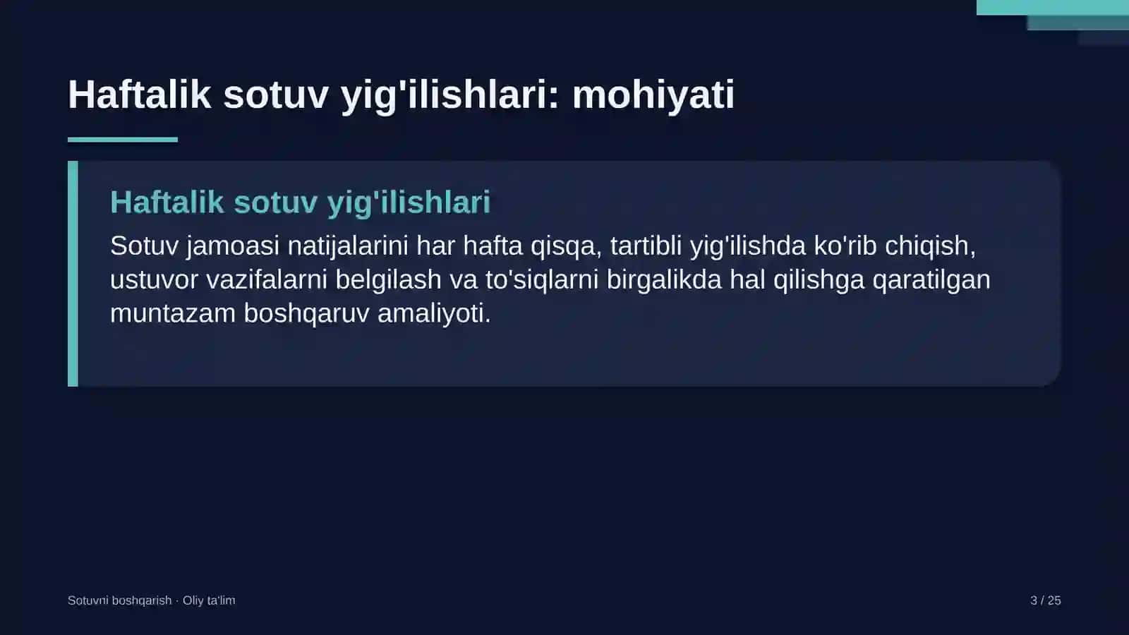 [SOTUVNI BOSHQARISH · OLIY TA'LIM] 3