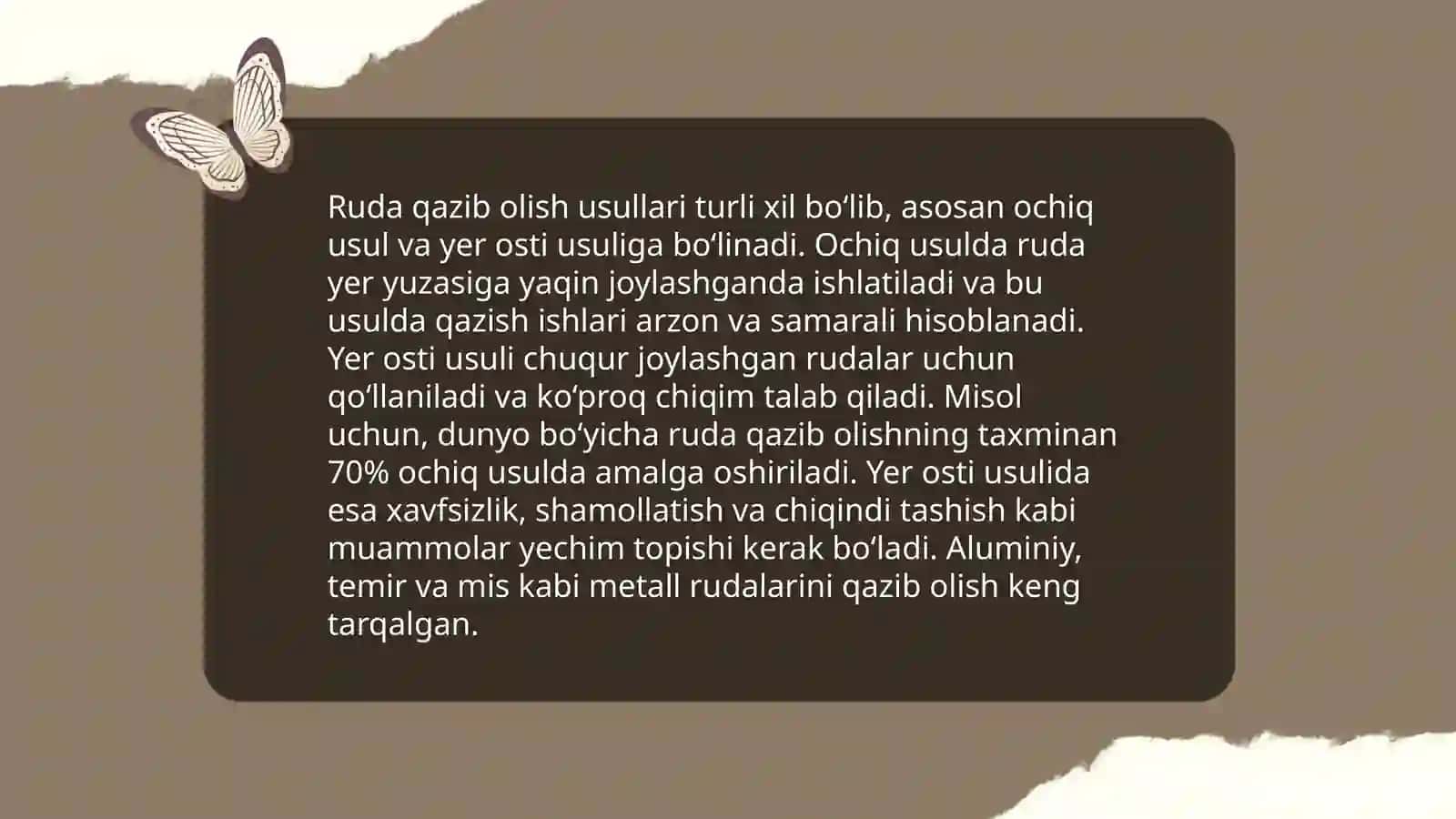Ruda qazib olish usullari 3
