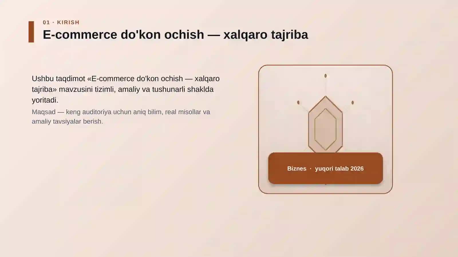 E-commerce do'kon ochish — xalqaro tajriba 3