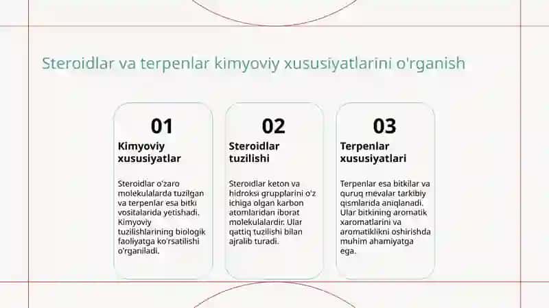 Steroidlar va Terpenlar 3