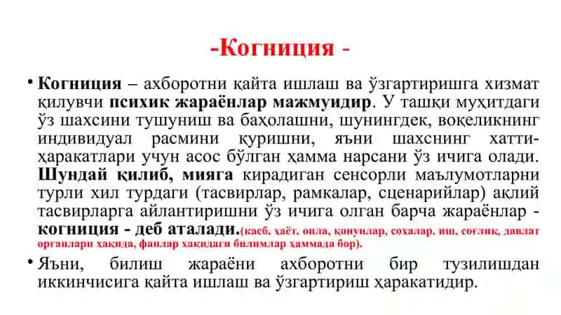 Когнитив психология 3