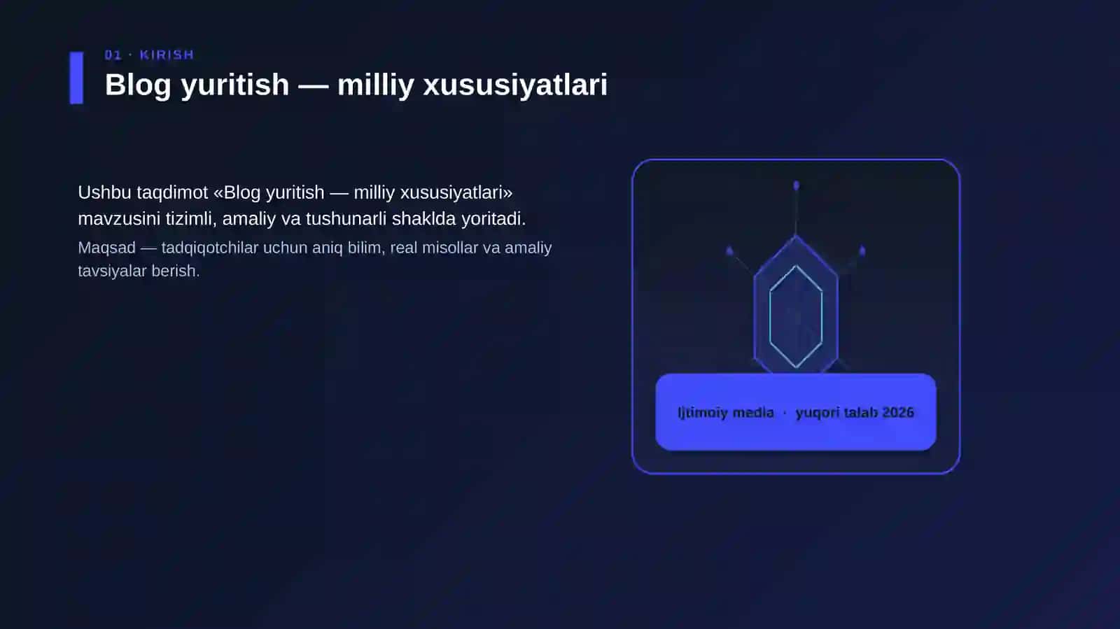 Blog yuritish — milliy xususiyatlari 3