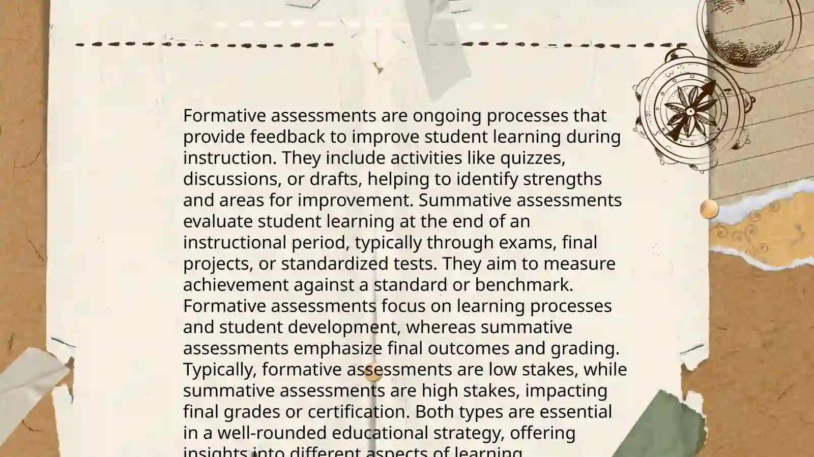Formative and summative assessment 3