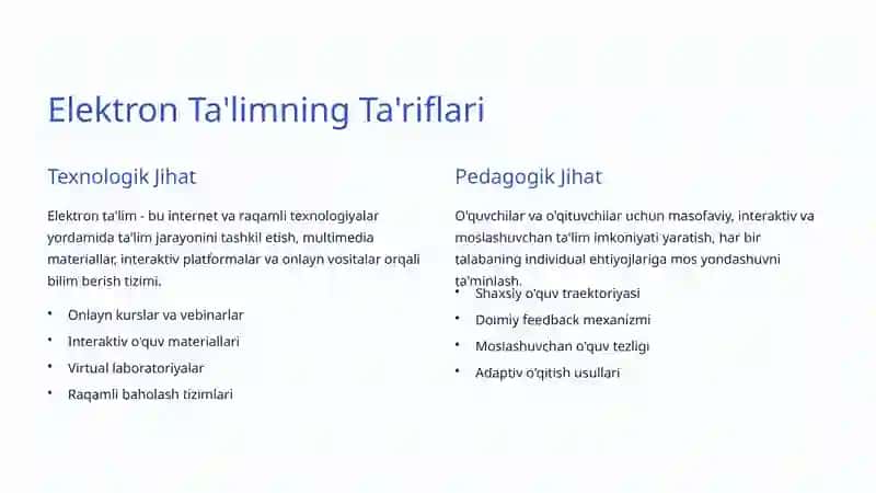 Elektron Ta'lim (E-learning) 3