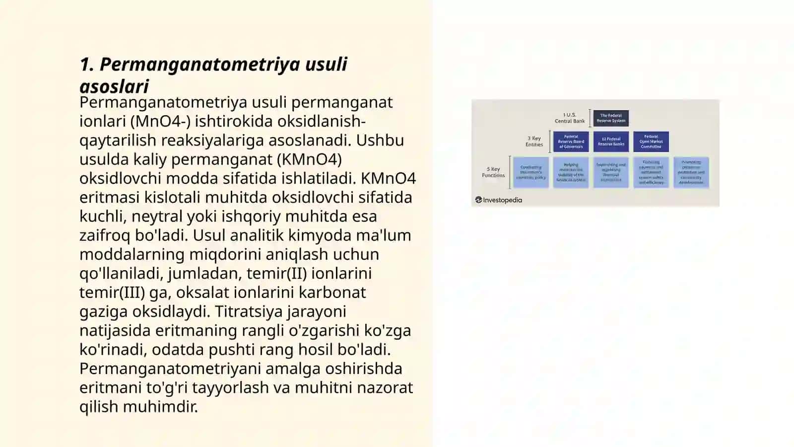 Permanganatometriya yodometriya usullari 3