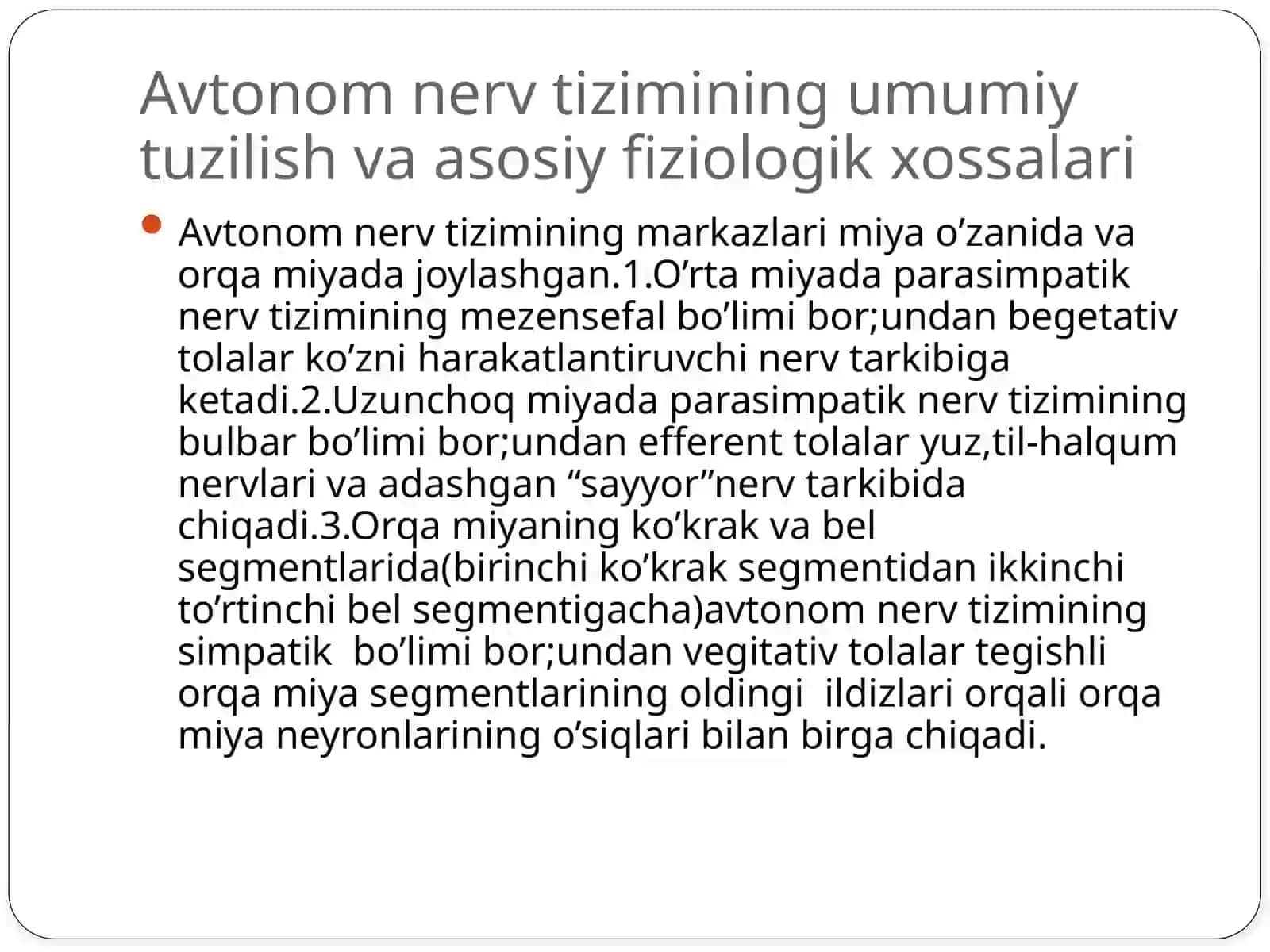 VEGITATIV NERV SISTEMASI 3