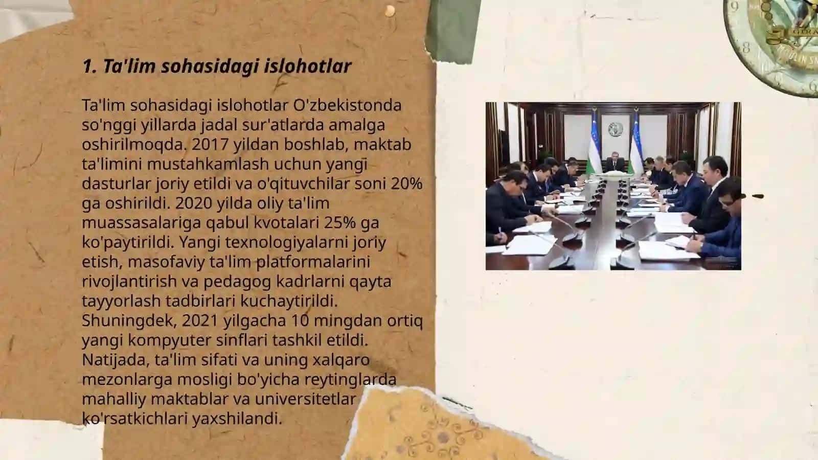 Ta'lim sohasidagi islohotlar 3