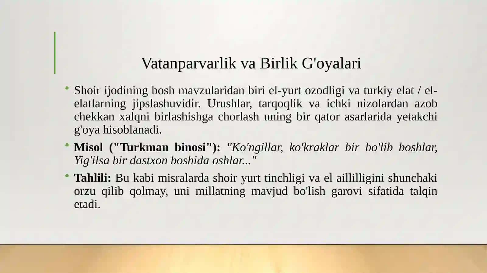 MAXTUMQULI SHE’RLARI TAHLILI. 3