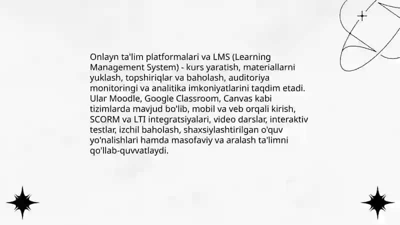 Onlayn ta'lim platformalari va LMS 3