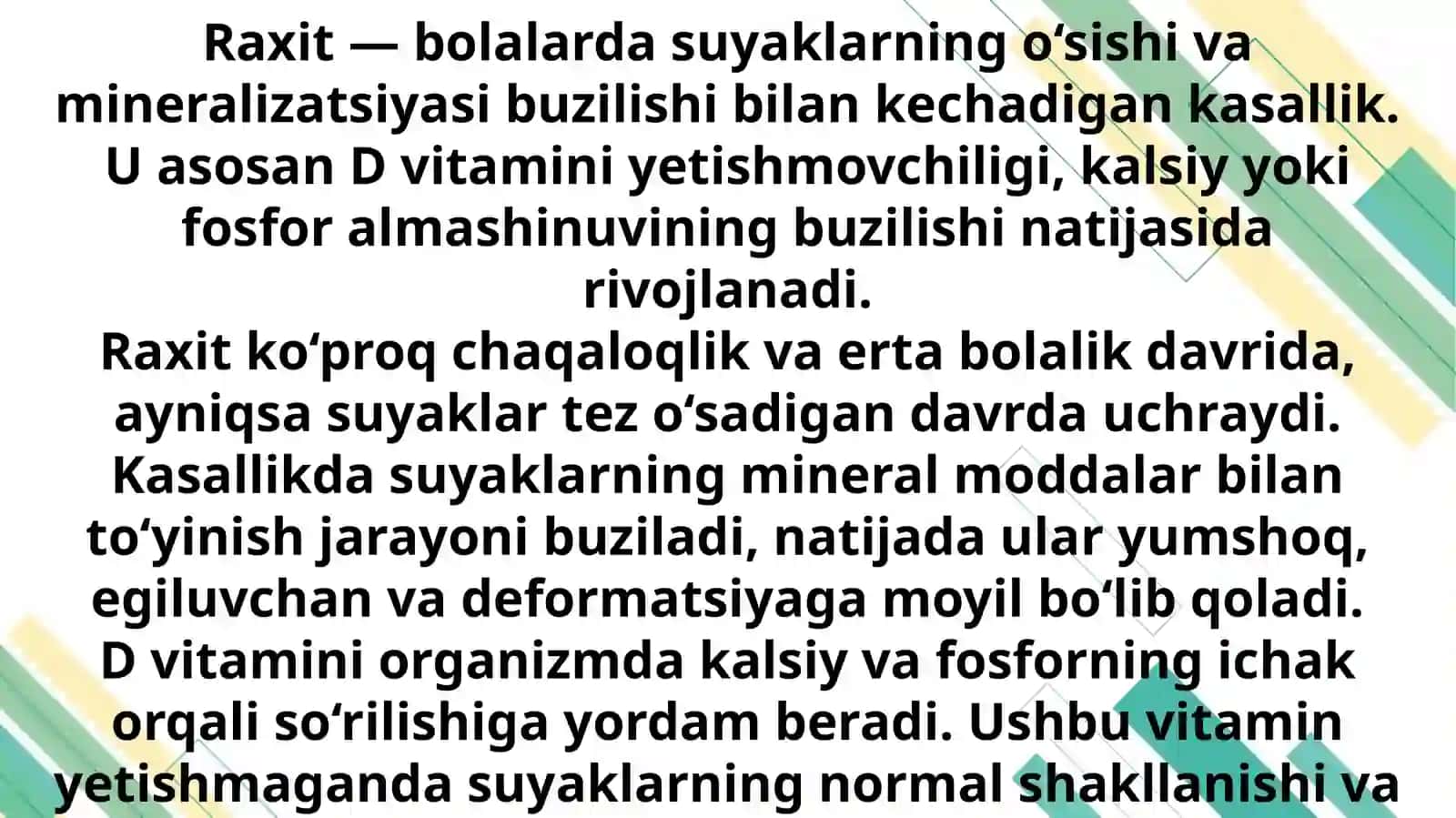 Bolalarda raxit kasalligi 3