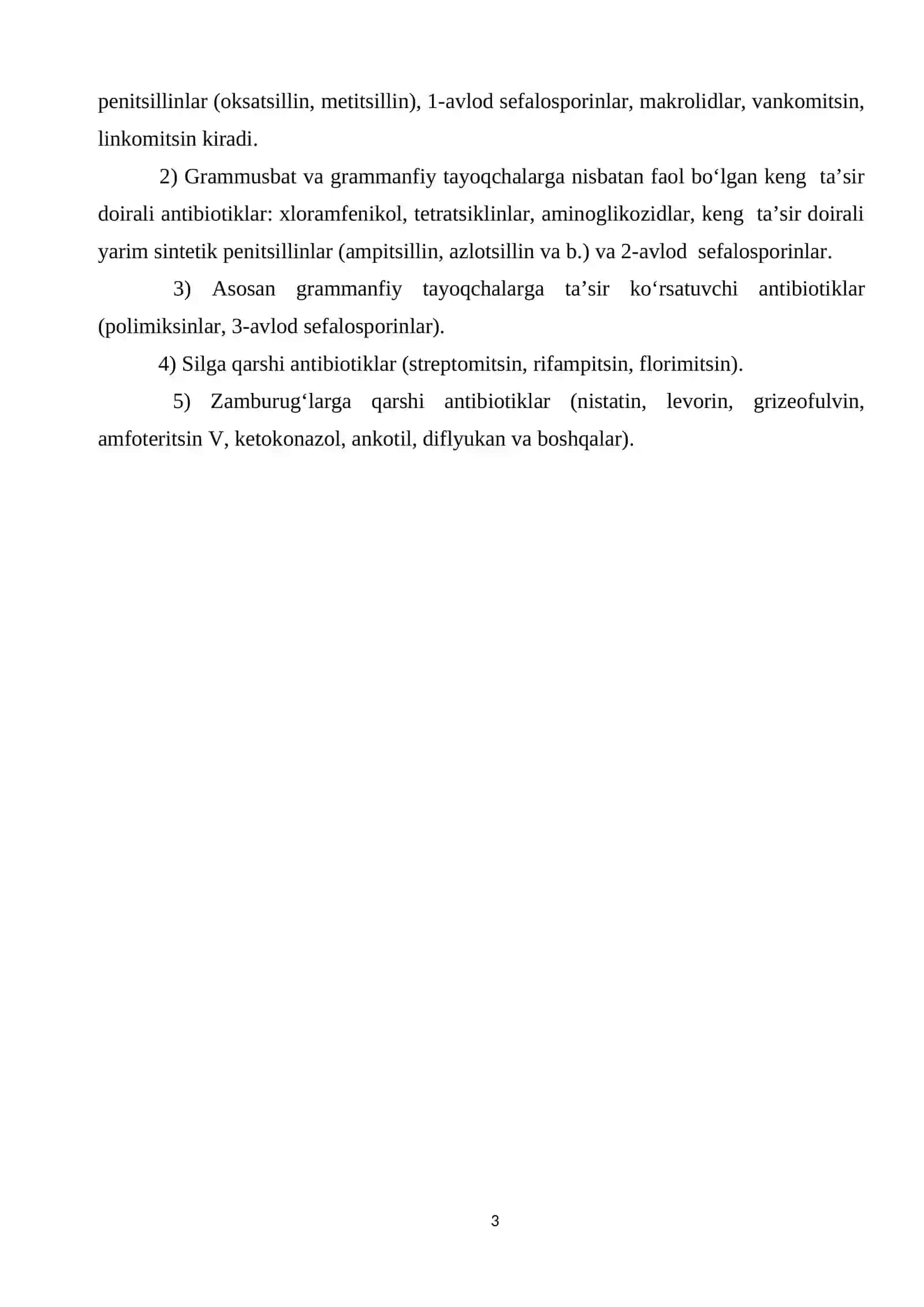 Antibiotiklarning kimyoviy tahlili 3