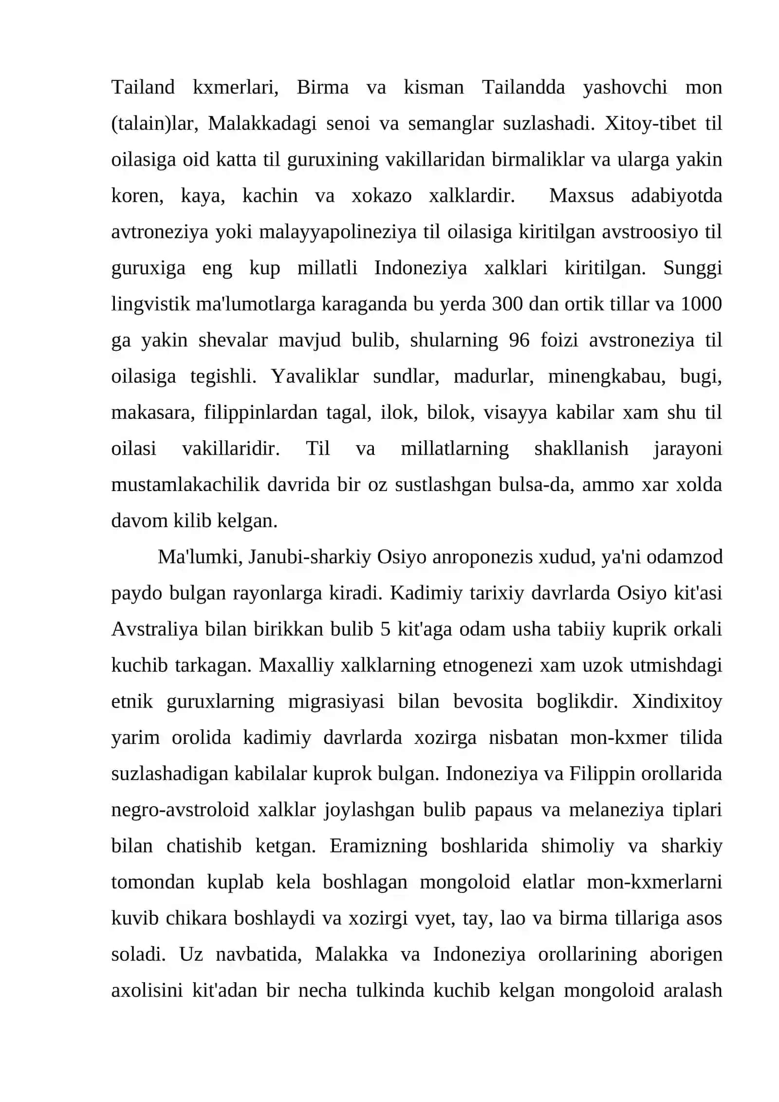 Janubi-sharqiy osiyo xalqlari 3
