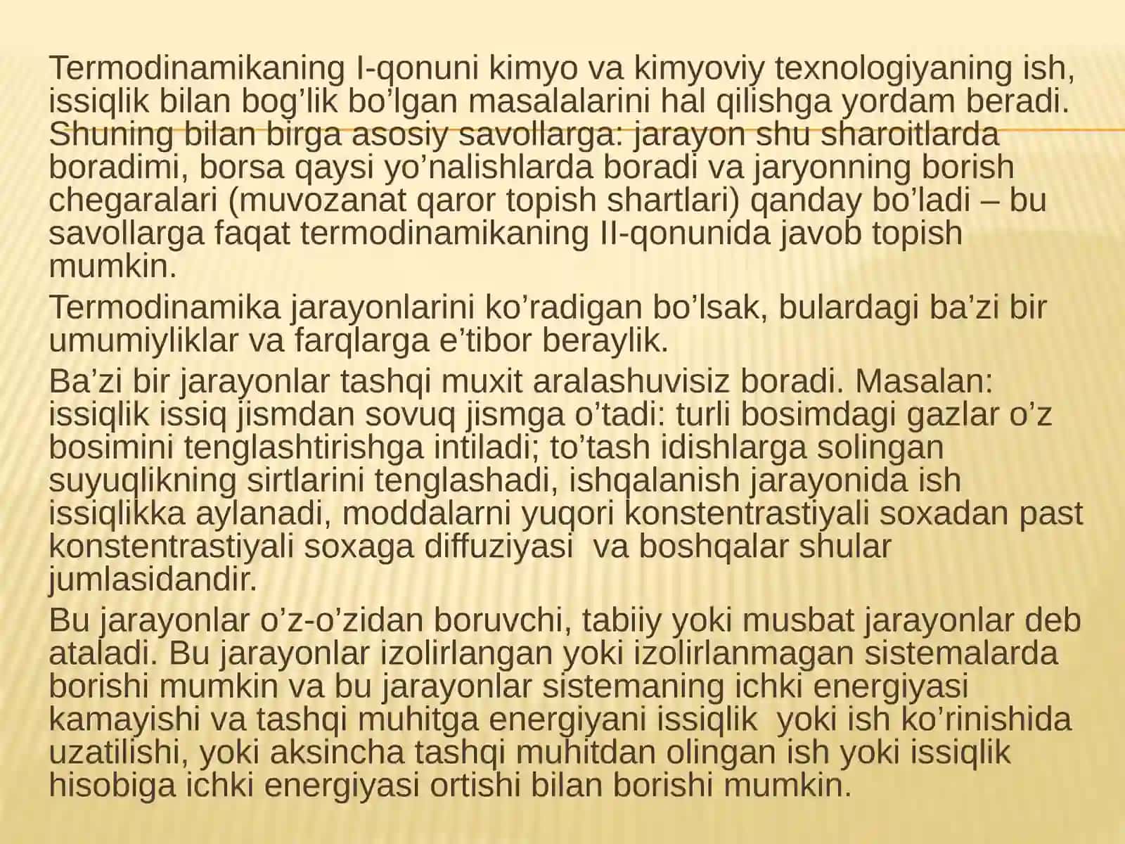 TERMODINAMIKANING2 -QONUNI. ENTROPIYA 3