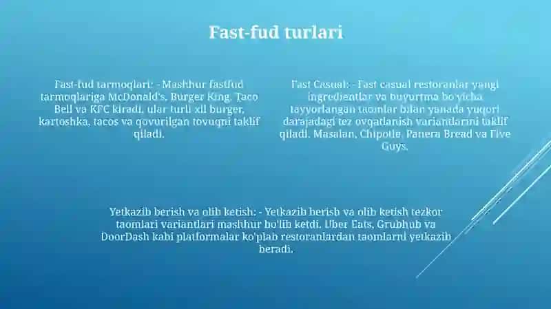Fast Foods 3